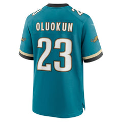 Foye Oluokun Jacksonville Jaguars Prowler Throwback Player Game Jersey - Teal - Nike