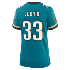 Devin Lloyd Jacksonville Jaguars Women's Prowler Throwback Game Jersey - Teal - Nike