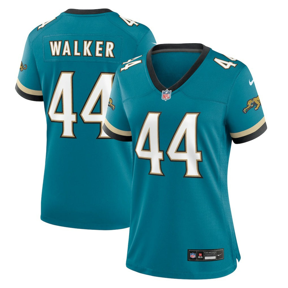 Travon Walker Jacksonville Jaguars Women's Prowler Throwback Game Jersey - Teal - Nike