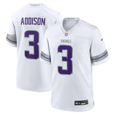 Jordan Addison Minnesota Vikings Alternate Game Player Jersey - White - Nike