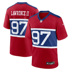Dexter Lawrence II New York Giants Alternate Player Game Jersey - Century Red - Nike