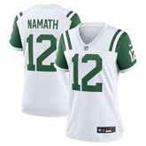 Joe Namath New York Jets Women's Classic Alternate Retired Player Game Jersey - White - Nike