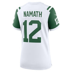 Joe Namath New York Jets Women's Classic Alternate Retired Player Game Jersey - White - Nike