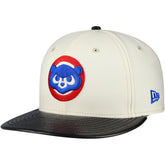 Chicago Cubs New Era Game Night Leather Visor 59FIFTY Fitted Hat Near Me