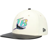 Tampa Bay Rays New Era Game Night Leather Visor 59FIFTY Fitted Hat Sale