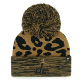 47 brand Washington Wizards '47 Women's Rosette Cuffed Knit Hat with Pom Leopard