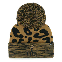 47 brand Washington Wizards '47 Women's Rosette Cuffed Knit Hat with Pom Leopard