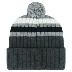 Philadelphia Flyers '47 Stack Patch Cuffed Knit Hat with Pom - Gray | 47 brand Clearance