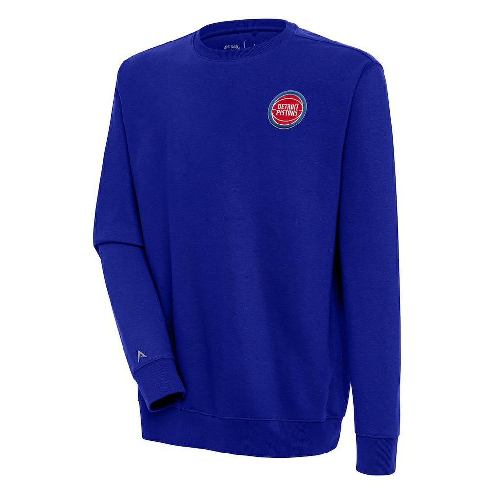 Detroit Pistons Antigua Victory Pullover Sweatshirt Blue