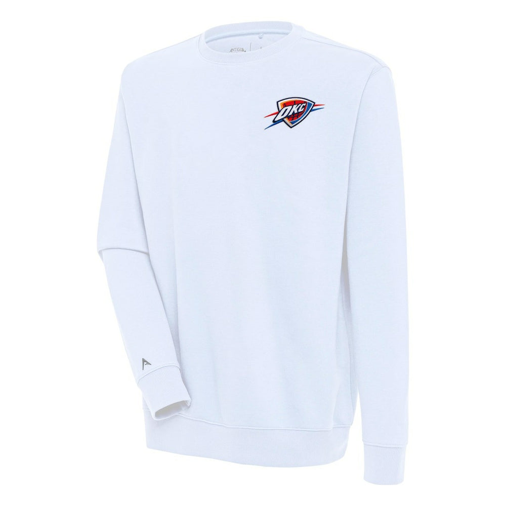 Oklahoma City Thunder Antigua Victory Pullover Sweatshirt White