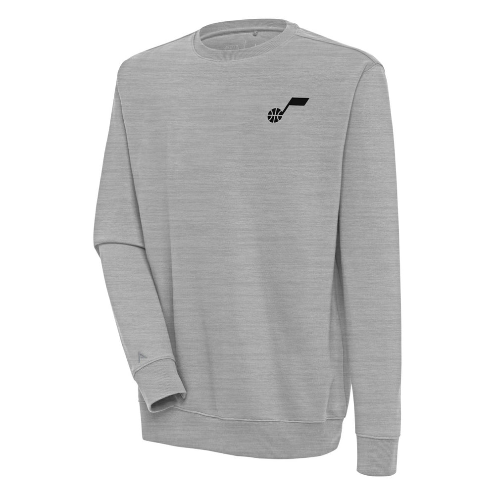 Utah Jazz Antigua Victory Pullover Sweatshirt Heather Gray