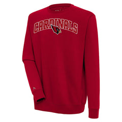 Arizona Cardinals Antigua Victory Chenille Pullover Sweatshirt - Cardinal - NFL