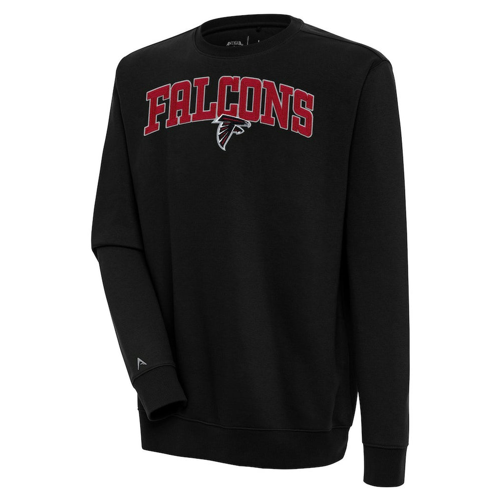 Atlanta Falcons Antigua Victory Chenille Pullover Sweatshirt - Black - NFL