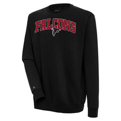 Atlanta Falcons Antigua Victory Chenille Pullover Sweatshirt - Black - NFL