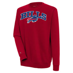 Buffalo Bills Antigua Victory Chenille Pullover Sweatshirt - Red - NFL