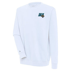 Jacksonville Jaguars Antigua Victory Pullover Sweatshirt - White - NFL