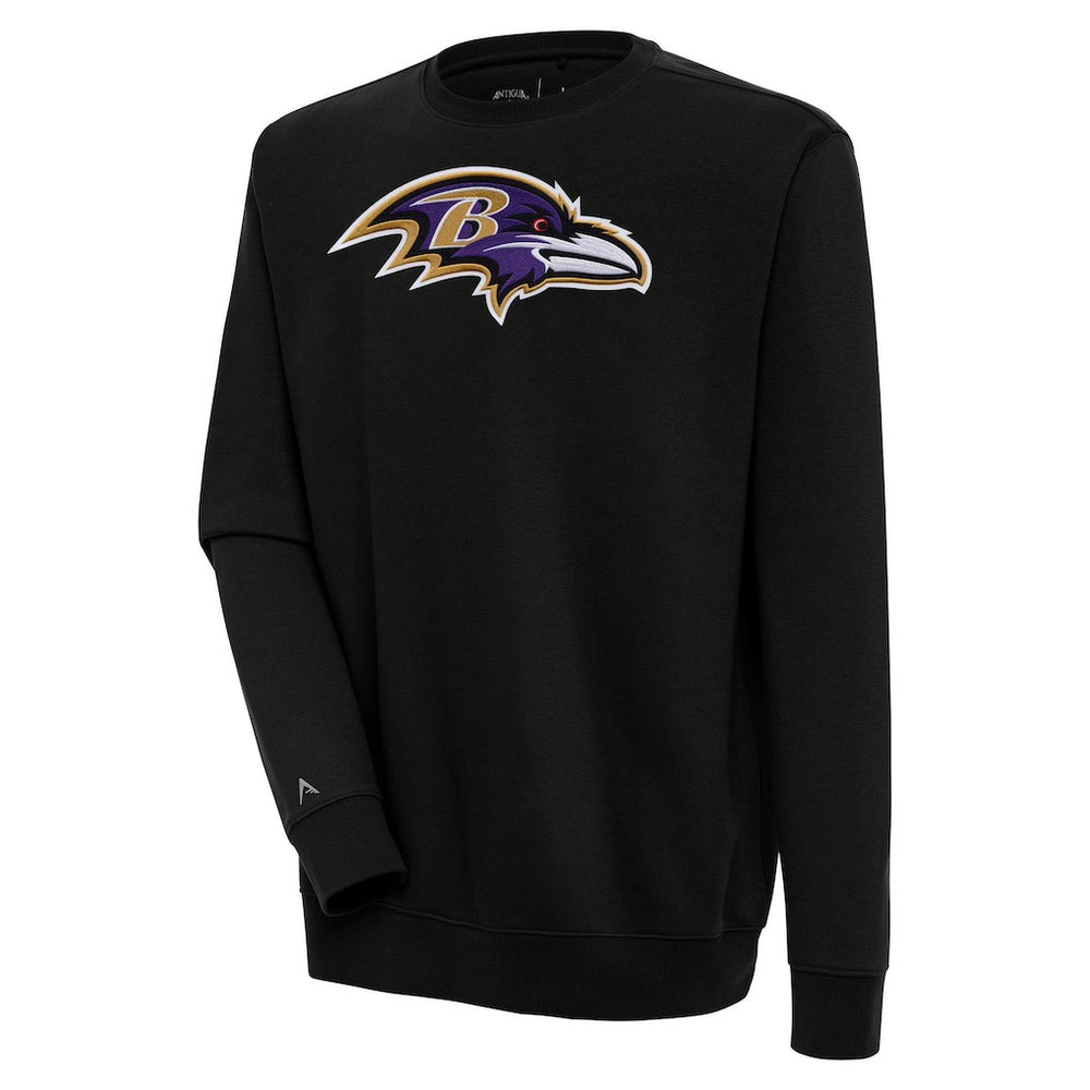 Baltimore Ravens Antigua Victory Pullover Sweatshirt - Black - NFL