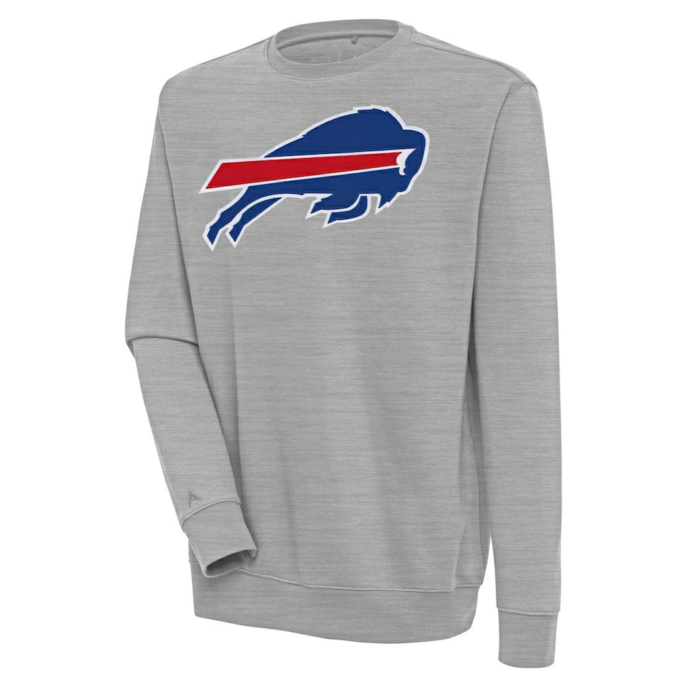 Buffalo Bills Antigua Victory Pullover Sweatshirt - Heather Gray - NFL