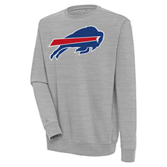 Buffalo Bills Antigua Victory Pullover Sweatshirt - Heather Gray - NFL