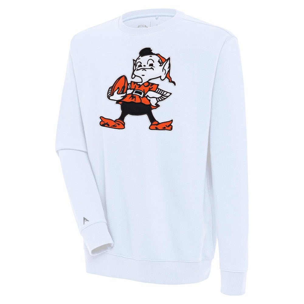 Cleveland Browns Antigua Victory Pullover Sweatshirt - White - NFL