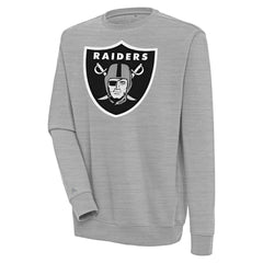 Las Vegas Raiders Antigua Victory Pullover Sweatshirt - Heather Gray - NFL