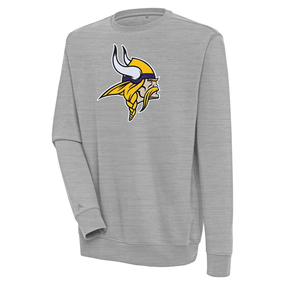 Minnesota Vikings Antigua Victory Pullover Sweatshirt - Heather Gray - NFL