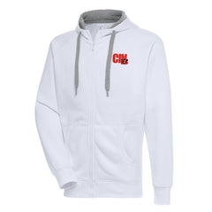 Cincinnati Bengals Antigua Victory Full-Zip Hoodie - White - NFL