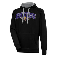 Baltimore Ravens Antigua Victory Pullover Hoodie - Black - NFL