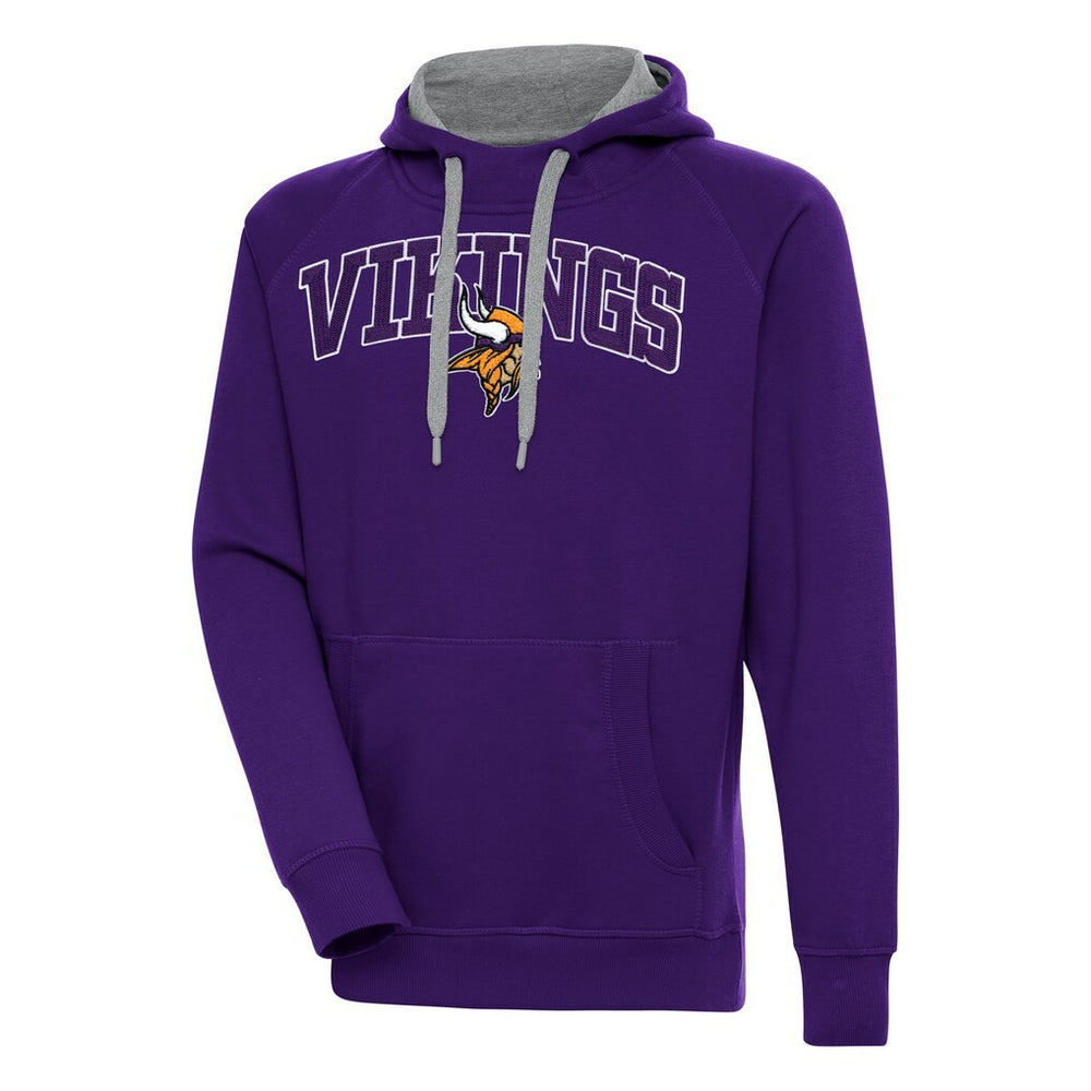 Minnesota Vikings Antigua Victory Pullover Hoodie - Purple - NFL
