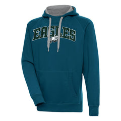 Philadelphia Eagles Antigua Victory Pullover Hoodie - Midnight Green - NFL