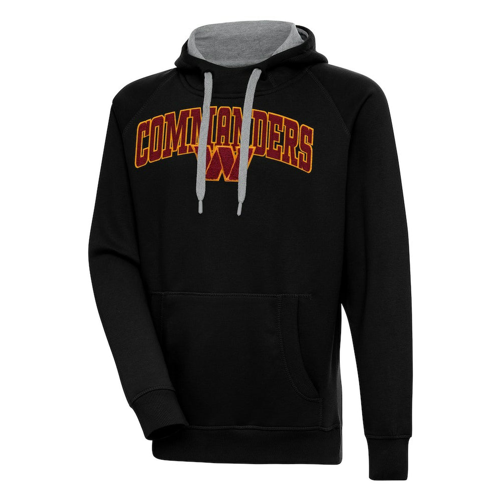 Washington Commanders Antigua Victory Pullover Hoodie - Black - NFL