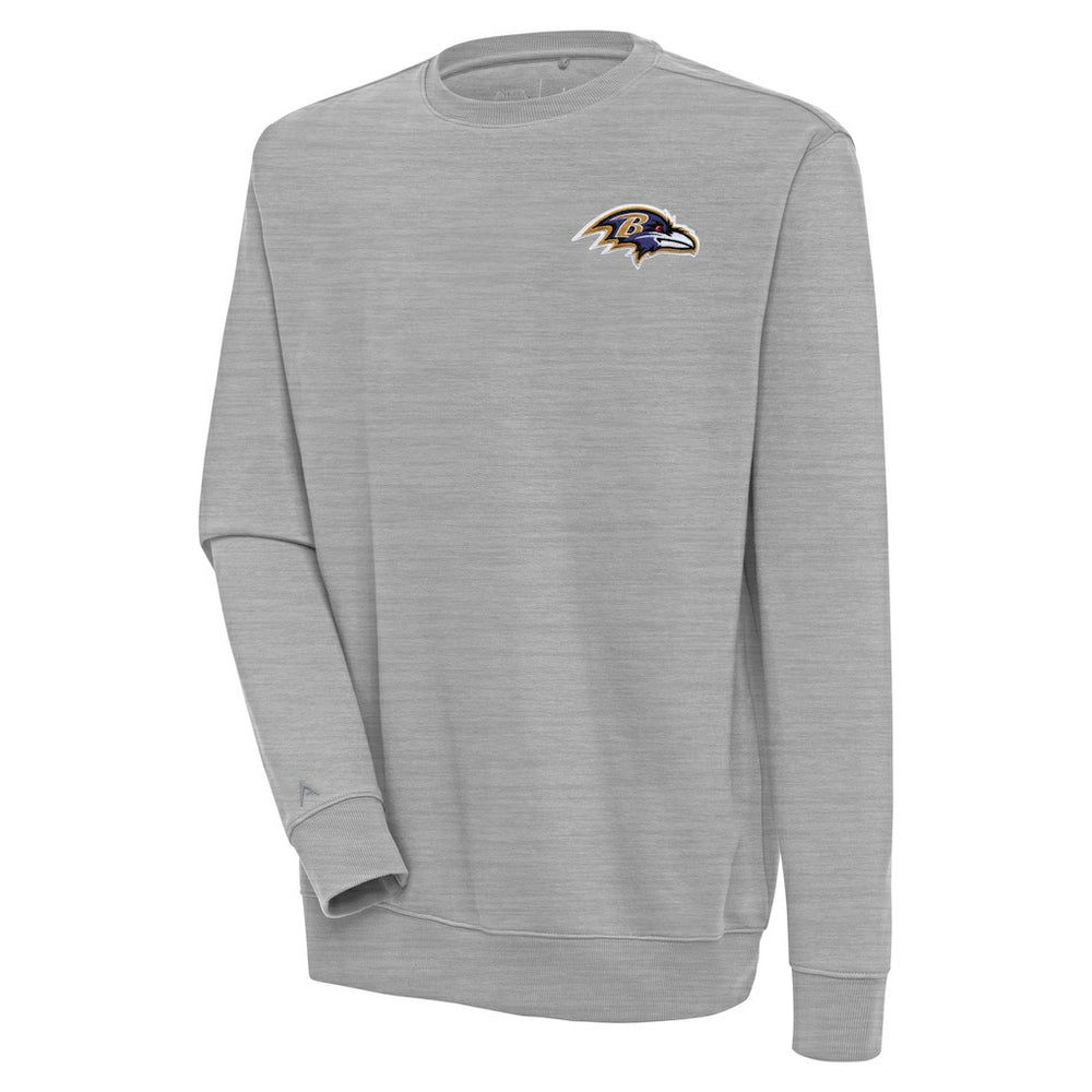 Baltimore Ravens Antigua Victory Pullover Sweatshirt - Heather Gray - NFL