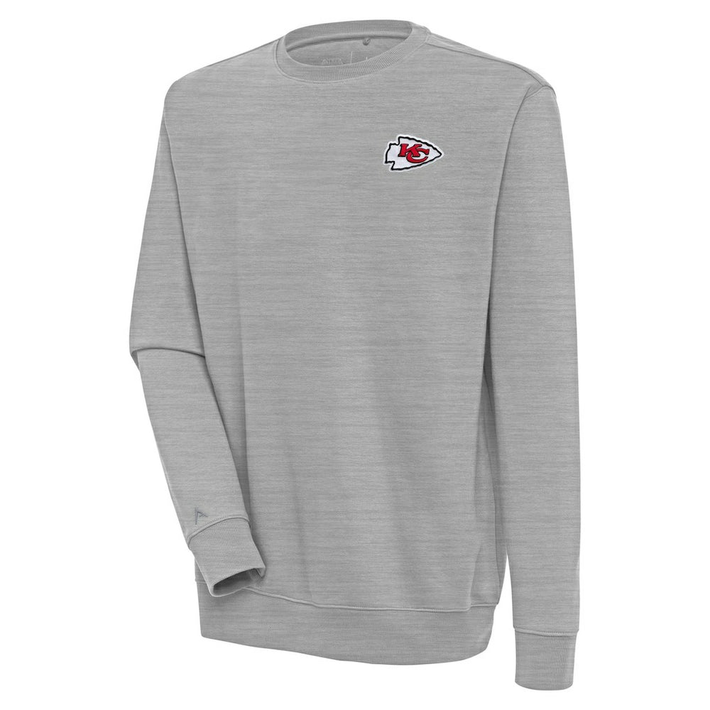 Kansas City Chiefs Antigua Victory Pullover Sweatshirt - Heather Gray - NFL