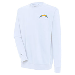 Los Angeles Chargers Antigua Victory Pullover Sweatshirt - White - NFL