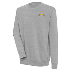 Los Angeles Chargers Antigua Victory Pullover Sweatshirt - Heather Gray - NFL