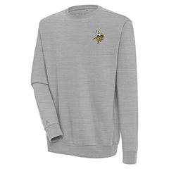 Minnesota Vikings Antigua Victory Pullover Sweatshirt - Heather Gray - NFL