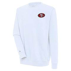 San Francisco 49ers Antigua Victory Pullover Sweatshirt - White - NFL
