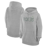 Green Bay Packers G-III 4Her by Carl Banks Women's Dot Print Pullover Hoodie - Heather Gray - NFL