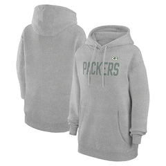 Green Bay Packers G-III 4Her by Carl Banks Women's Dot Print Pullover Hoodie - Heather Gray - NFL