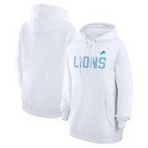 Detroit Lions G-III 4Her by Carl Banks Women's Dot Print Pullover Hoodie - White - NFL