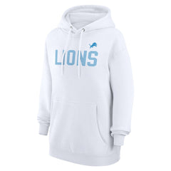 Detroit Lions G-III 4Her by Carl Banks Women's Dot Print Pullover Hoodie - White - NFL