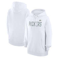 Green Bay Packers G-III 4Her by Carl Banks Women's Dot Print Pullover Hoodie - White - NFL