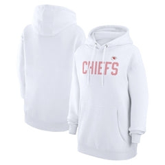 Kansas City Chiefs G-III 4Her by Carl Banks Women's Dot Print Pullover Hoodie - White - NFL