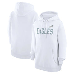 Philadelphia Eagles G-III 4Her by Carl Banks Women's Dot Print Pullover Hoodie - White - NFL
