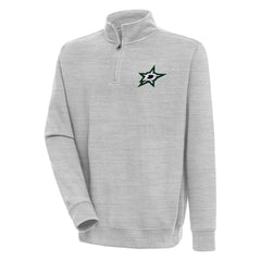 Dallas Stars Antigua Victory Quarter-Zip Pullover Top - Heather Gray | NHL on sale