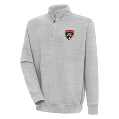Florida Panthers Antigua Victory Quarter-Zip Pullover Top - Heather Gray | NHL on sale