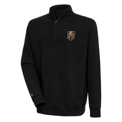 Vegas Golden Knights Antigua Victory Quarter-Zip Pullover Top - Black | NHL on sale