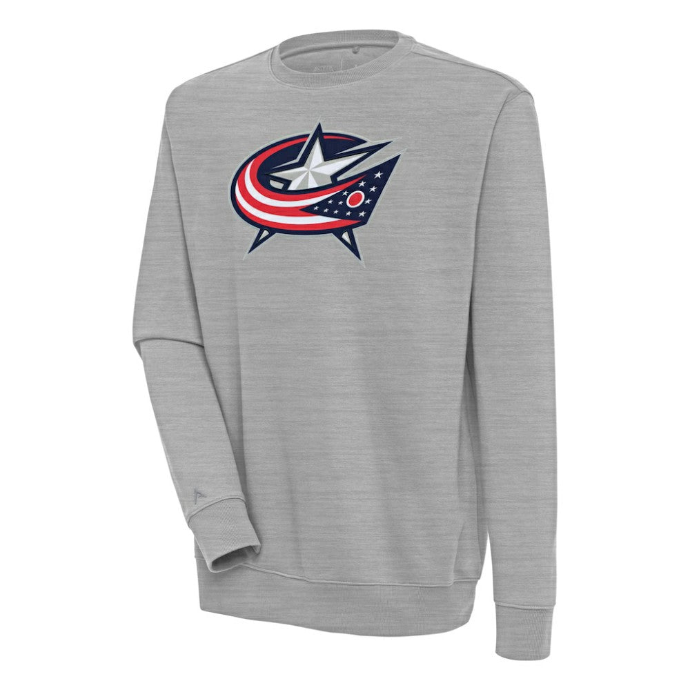 Columbus Blue Jackets Antigua Victory Pullover Sweatshirt - Heather Gray | NHL discount