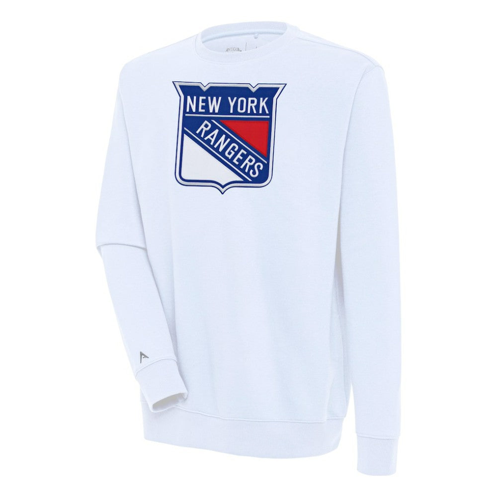 New York Rangers Antigua Victory Pullover Sweatshirt - White | NHL discount