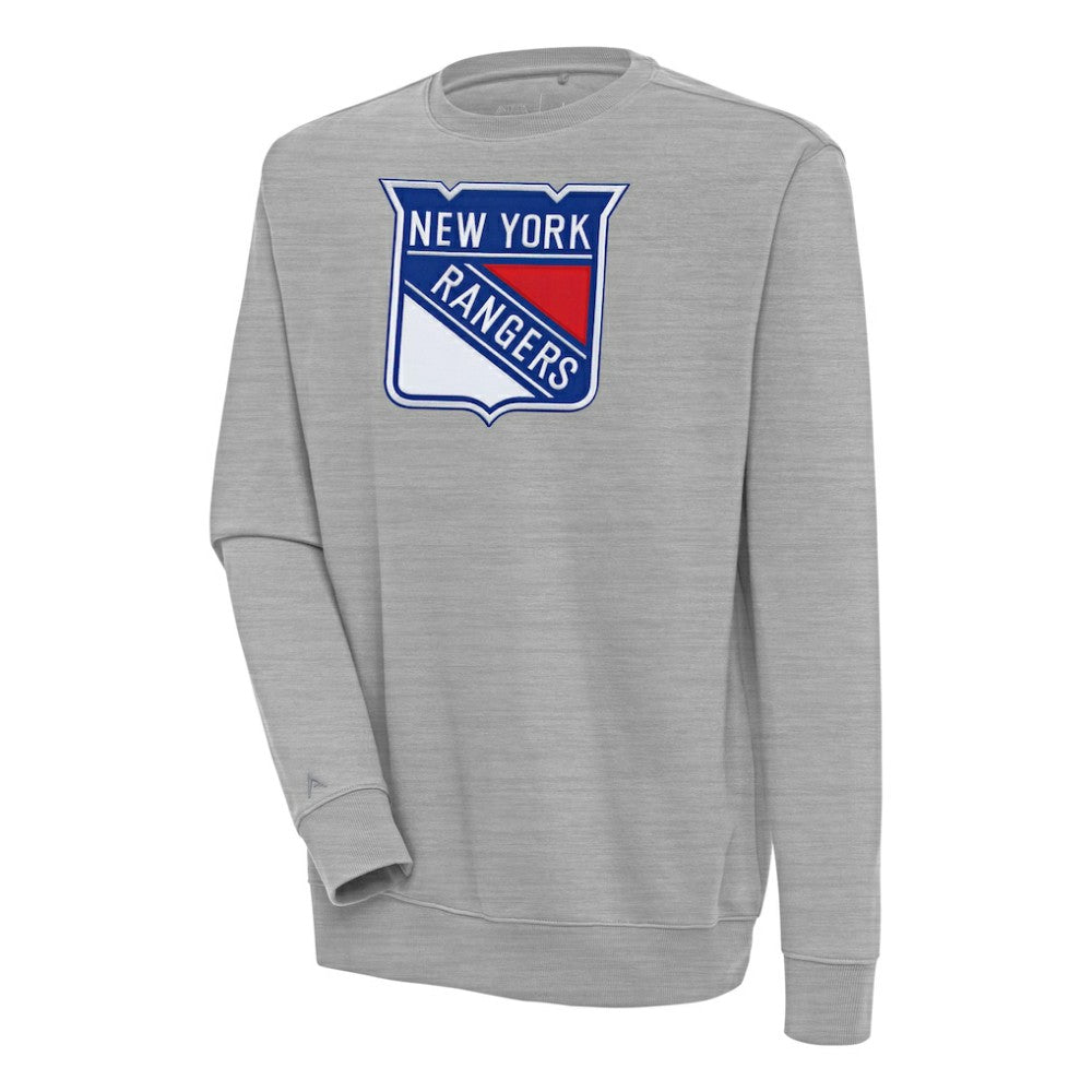 New York Rangers Antigua Victory Pullover Sweatshirt - Heather Gray | NHL discount